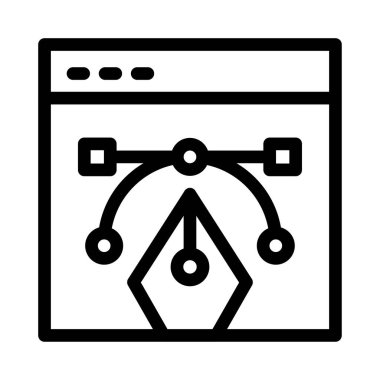 çevrimiçi vektör ince çizgi simgesi 