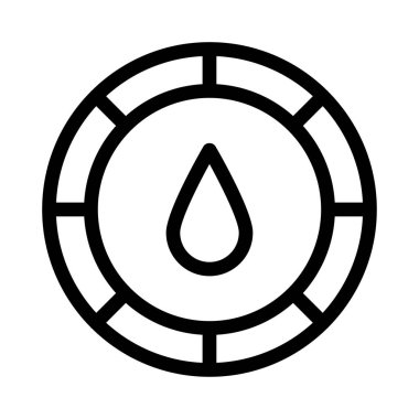 palet vektörü ince çizgi simgesi 