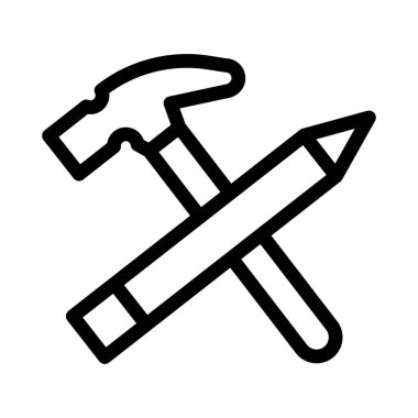 tasarım vektörü ince çizgi simgesi 