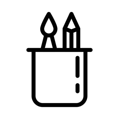 sanat vektörü ince çizgi simgesi 