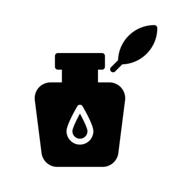 Tüylü vektör kabartması düz simge 