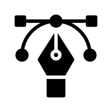 Eğri vektör düz simgesi 