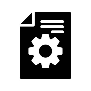 belge vektörü düz simge