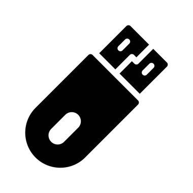 sürücü vektörü glyph düz simgesi