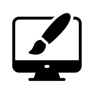 tasarım vektörü düz simgesi