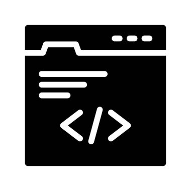 Geliştirme vektörü düz simgesi