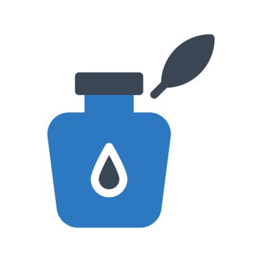 Tüy vektör kabartma renk simgesi