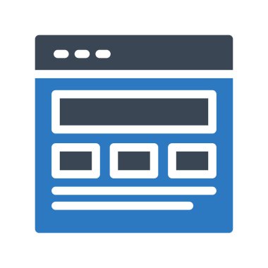 tarayıcı vektör renk simgesi