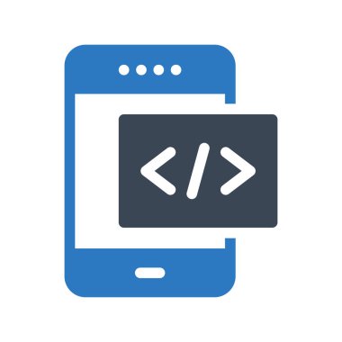 programlama vektörü renk simgesi