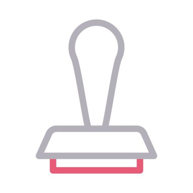 Doğrulanmış vektör renk çizgisi simgesi 