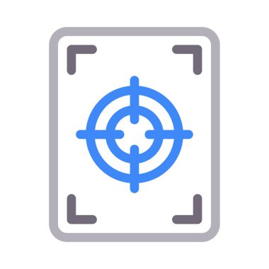 odak vektör renk çizgisi simgesi 