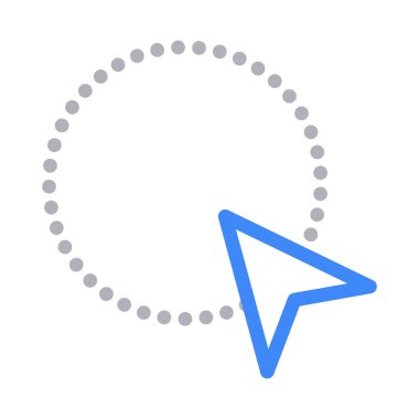 imleç vektör renk çizgisi simgesi 