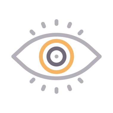 görünüm vektör renk çizgisi simgesi 