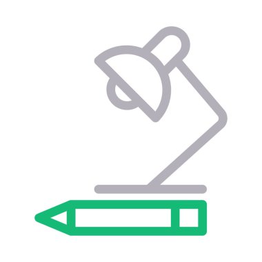 ışık vektörü renk çizgisi simgesi 