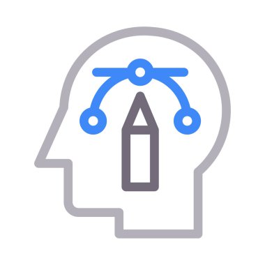 eğri vektör renk çizgisi simgesi 