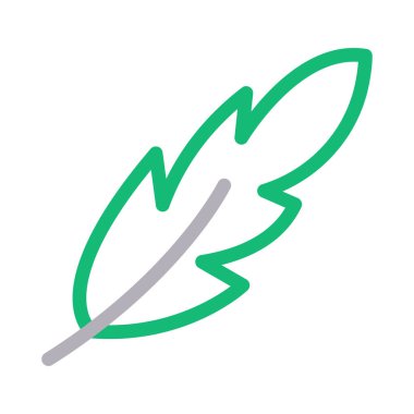 kalem vektörü renk çizgisi simgesi 