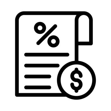 Bill vektör ince çizgi simgesi 