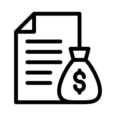 belge vektörü ince çizgi simgesi 