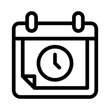 takvim vektörü ince çizgi simgesi 