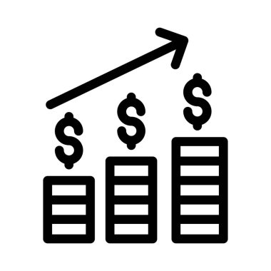 Vektör ince çizgi simgesini arttır 