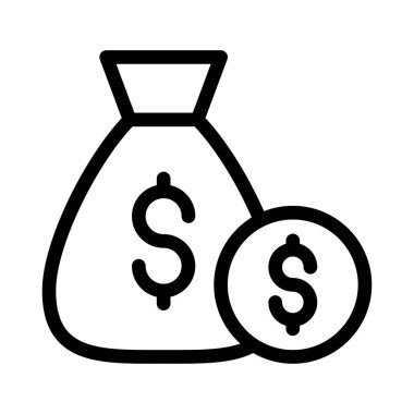 para vektörü ince çizgi simgesi 