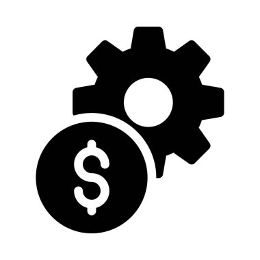 Dolar vektör sembolü düz simge 