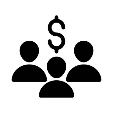 grup vektör simgesi düz simge