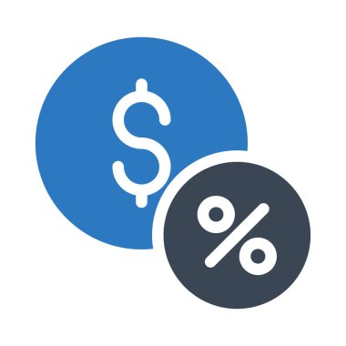 indirimli vektör renk simgesi