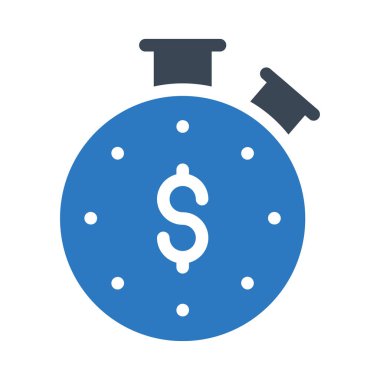 saat vektör renk simgesi