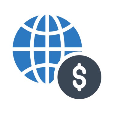 Dolar vektör renk simgesi