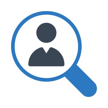 arama vektörü renk simgesi