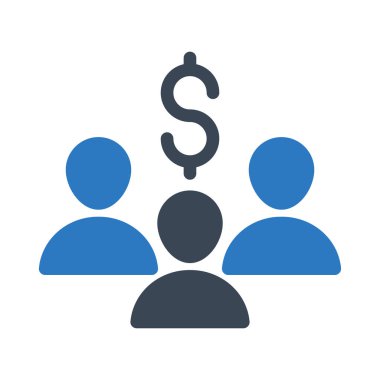 grup vektör renk simgesi