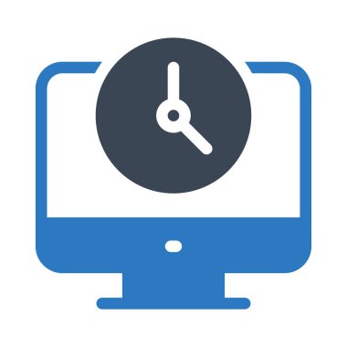 zamanlama vektör renk simgesi