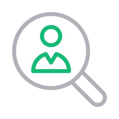 Arama vektörü renk çizgisi simgesi