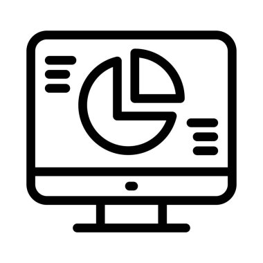 çevrimiçi vektör ince çizgi simgesi