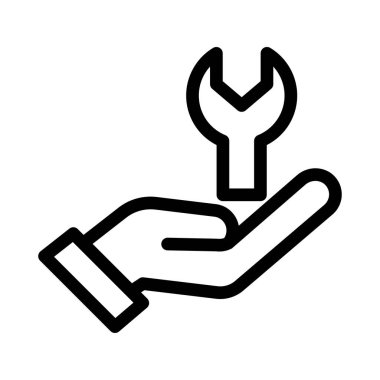 dişli vektör ince çizgi simgesi