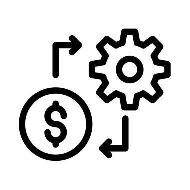 vektör ince çizgi simgesi ayarlanıyor