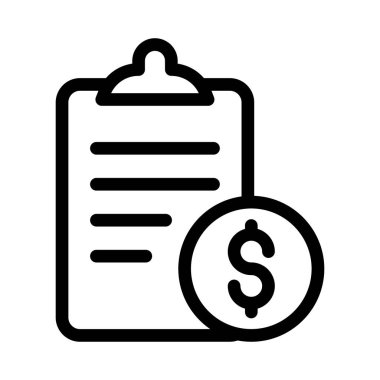 Bill vektör ince çizgi simgesi