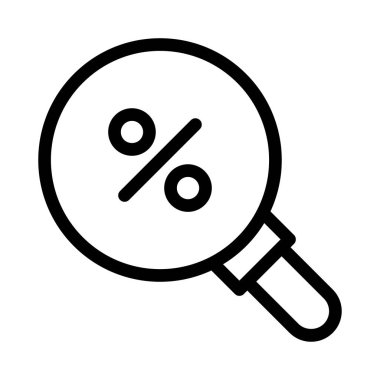 satış vektörü ince çizgi simgesi