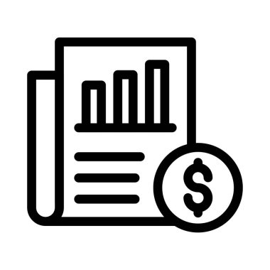 fatura vektörü ince çizgi simgesi