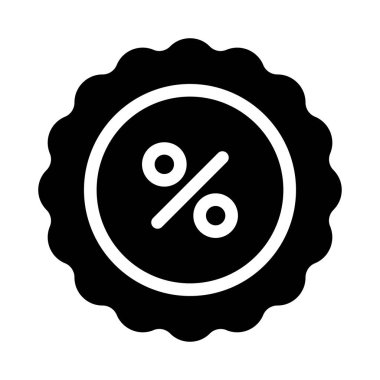 vektör glyph düz simgesi teklif et