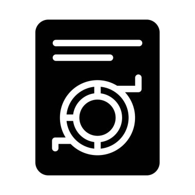 sayfa vektör düz simgesi