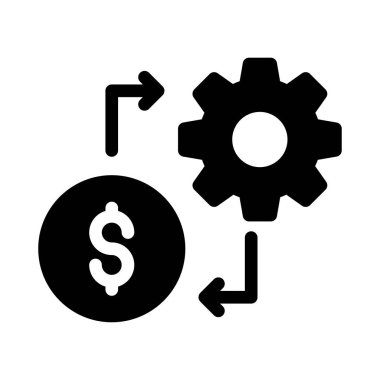 vektör glifini düz simge olarak ayarla