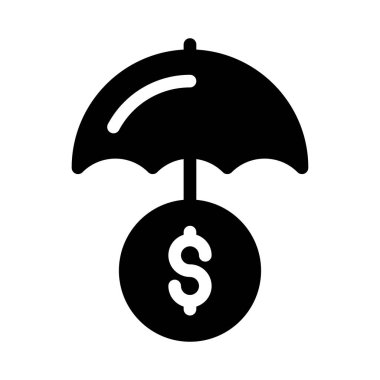 Dolar vektör sembolü düz simge