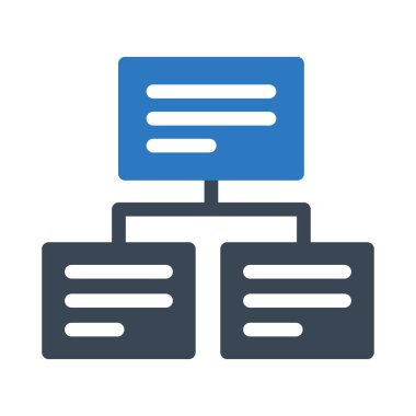 bağlantı vektörü renk simgesi