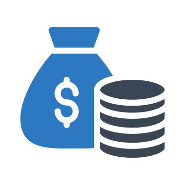 Dolar vektör renk simgesi