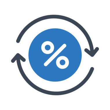 satış vektörü renk simgesi