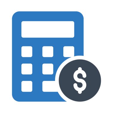 muhasebe vektörü renk simgesi