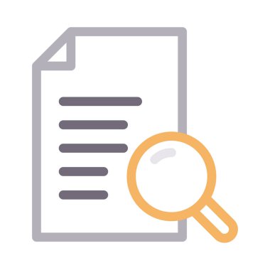 Arama vektörü renk çizgisi simgesi