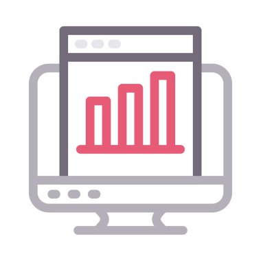 grafik vektör renk çizgisi simgesi
